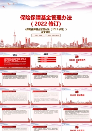 2022《保险保障基金管理办法（2022修订）》重点要点学习PPT课件（带内容）.pptx