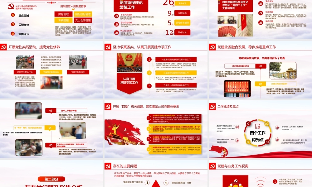 国企党支部2022-2023年党建工作总结.pptx