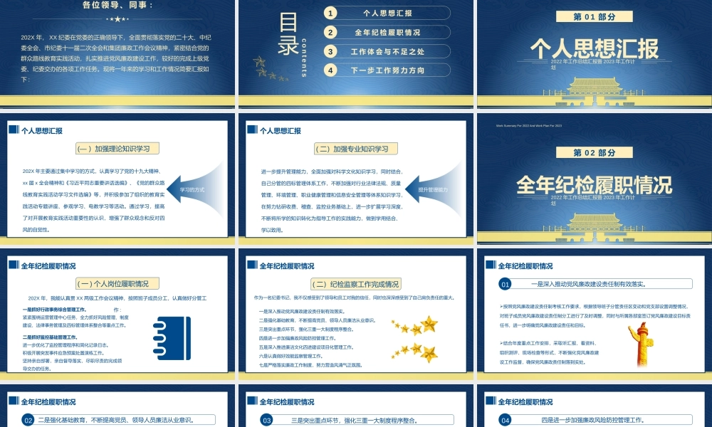 纪委书记述职报告PPT.pptx