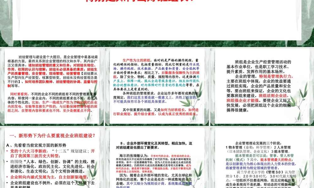 班组与班组长热电版.ppt