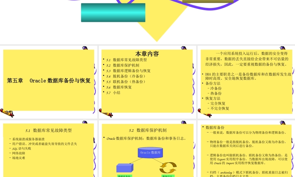 Oracle数据库备份及其恢复.ppt