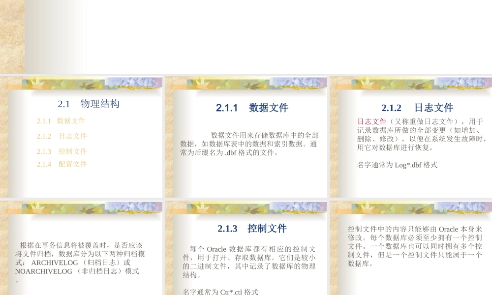 Oracle体系结构与数据库实例.ppt