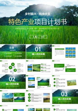乡村振兴特色产业项目计划书PPT乡村振兴精准扶贫PPT课件.pptx