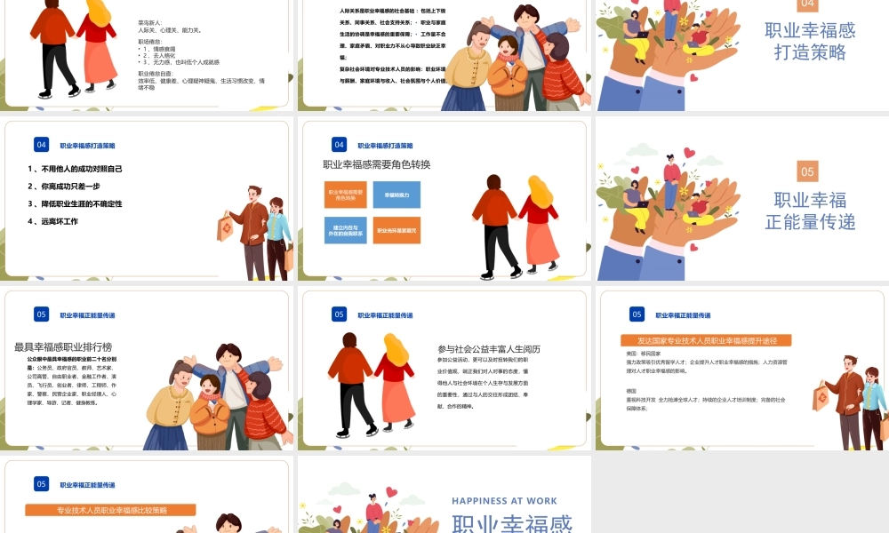 职业幸福感培训PPT职业幸福感打造策略PPT课件（带内容）.pptx