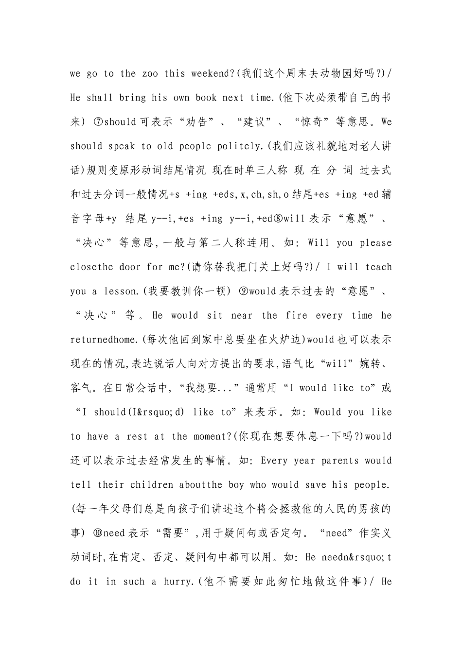 2023年初中英语知识点：关于助动词.docx_第3页