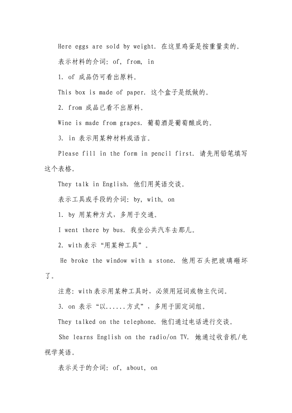 2023年初中英语常用介词用法及固定搭配总结.docx_第2页