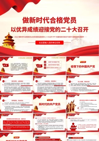 做新时代合格党员学习辅导微党课课件.pptx