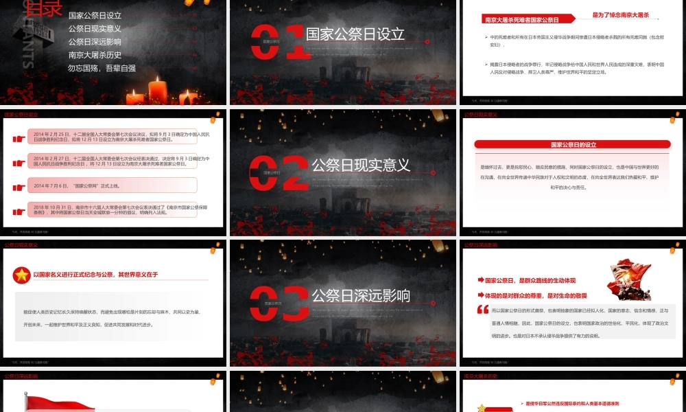 1213国家公祭日主题班会PPT勿忘国殇吾辈自强PPT课件（带内容）.pptx