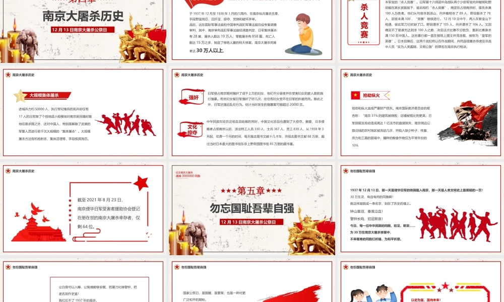 12月13日国家公祭日培训PPT设立国家公祭日现实意义PPT课件（带内容）.pptx