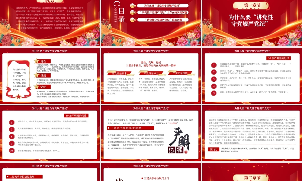 红色年轻干部党性修养做讲党性守党规严党纪的时代新人PPT模板.pptx