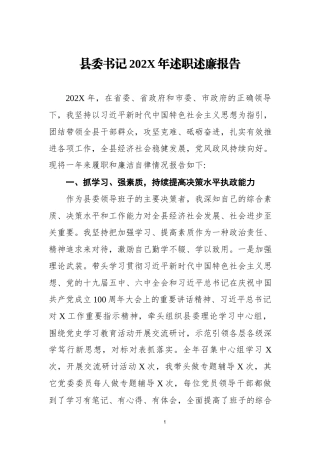 202X年述职述廉报告.docx
