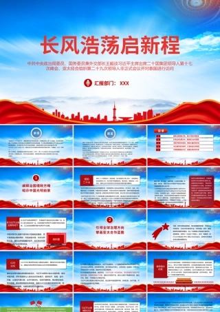 长风浩荡启新程PPT引领全球治理方向擘画亚太合作蓝图PPT课件（带内容）.pptx
