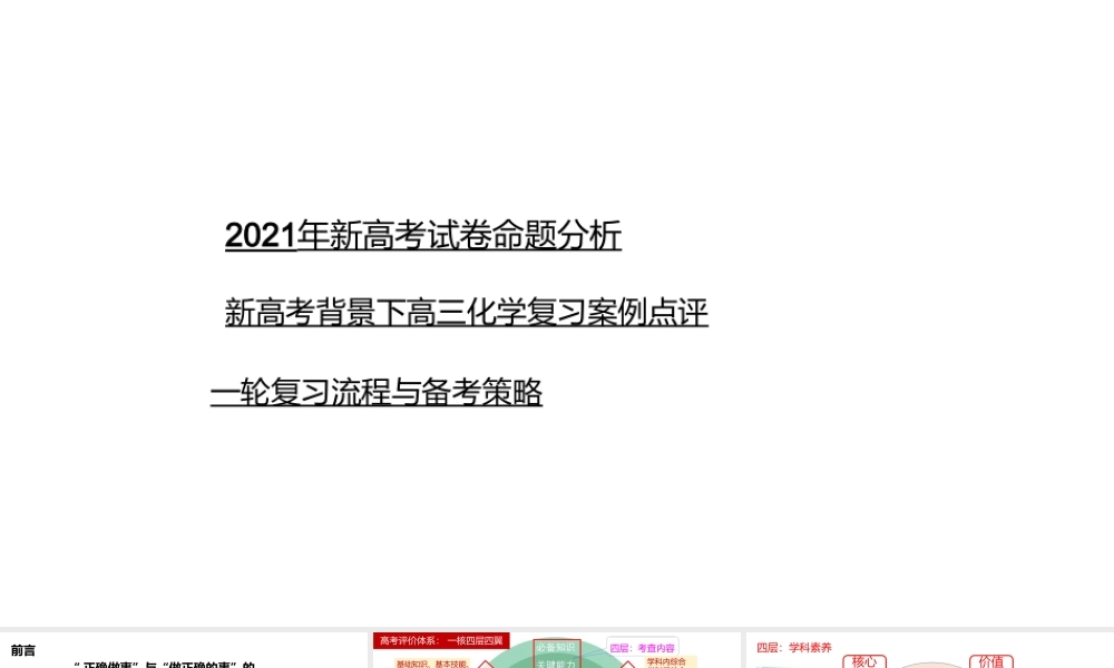 新高考背景下2022-2023届高三化学复习策略讲座.pptx