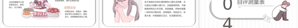 小清新心理健康抑郁症焦虑症认识宣传.pptx