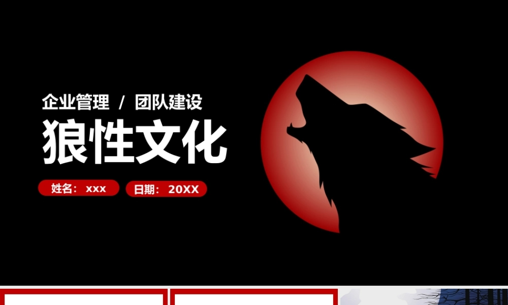 狼性文化精神企业文化建设培训PPT.pptx