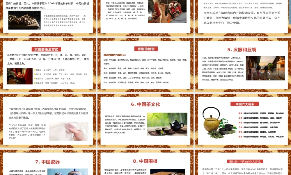 中国优秀传统文化十大国粹介绍主题PPT.pptx
