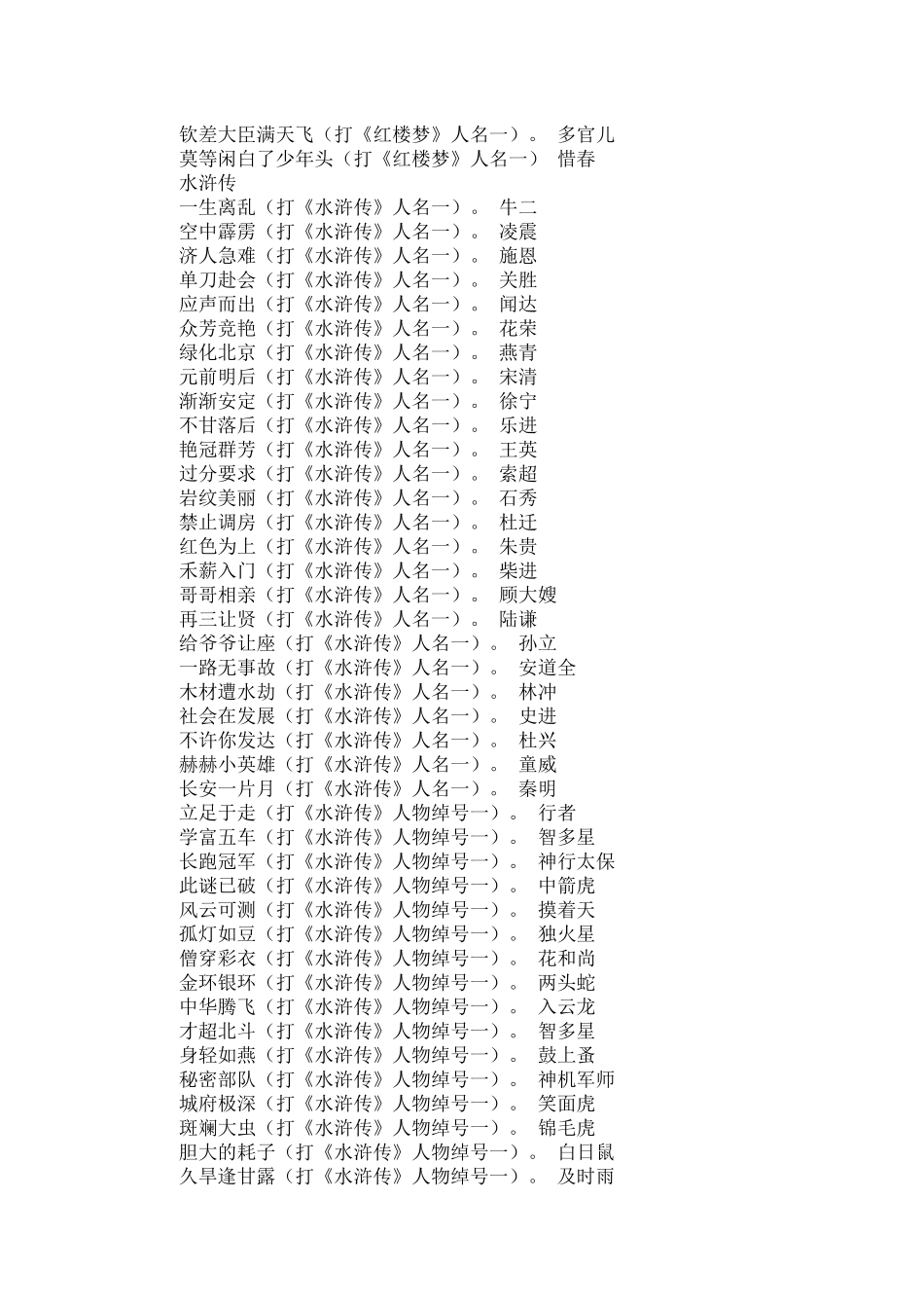 四大名著中人物谜语大全.docx_第2页