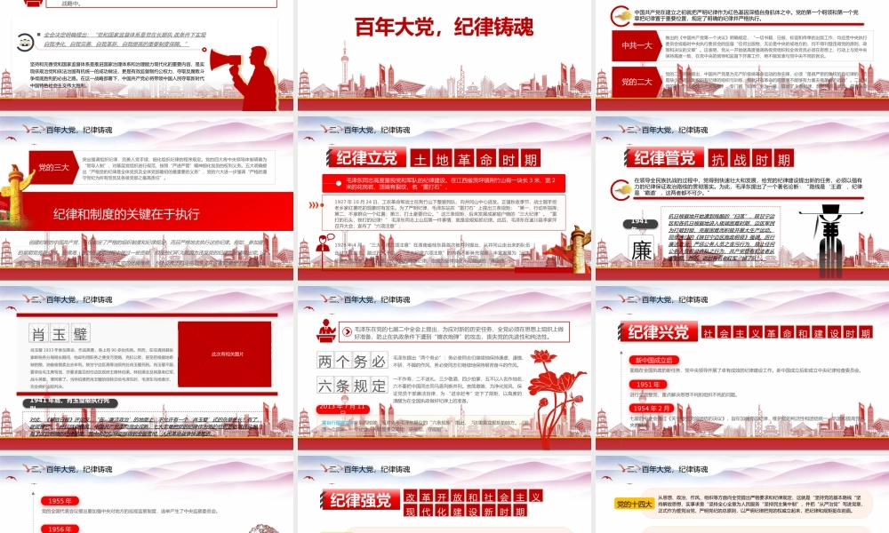 明党纪强党规坚定初心跟党走PPT党的纪律是党的各级组织和全体党员必须遵守的行为规则PPT课件（带内容）.pptx