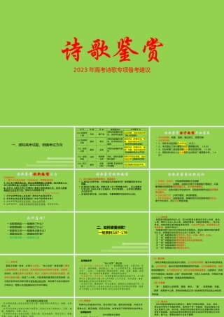 2023年高考语文诗歌鉴赏专题复习策略.pptx