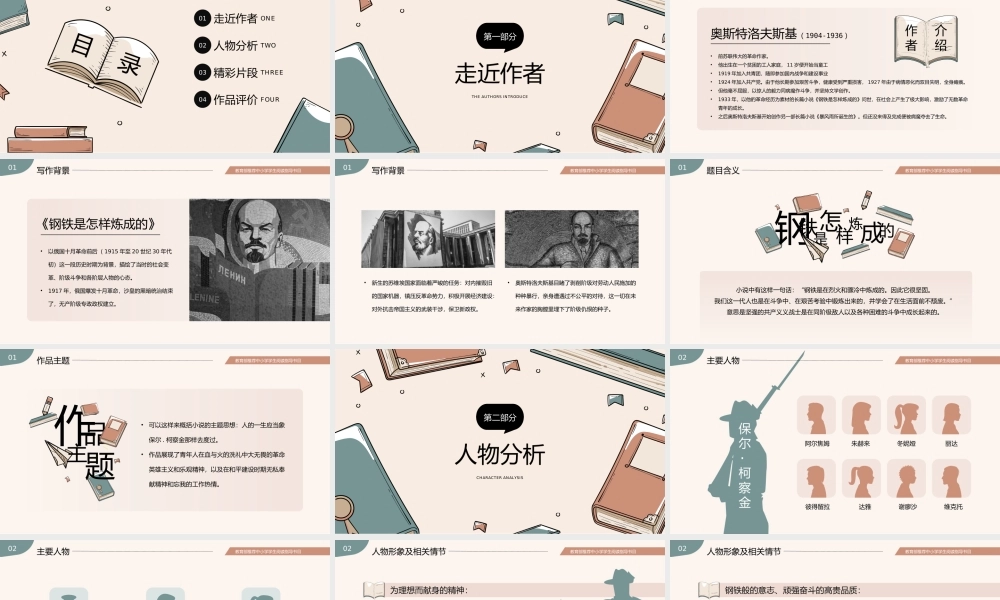 钢铁是怎样炼成的名著读书分享PPT.pptx