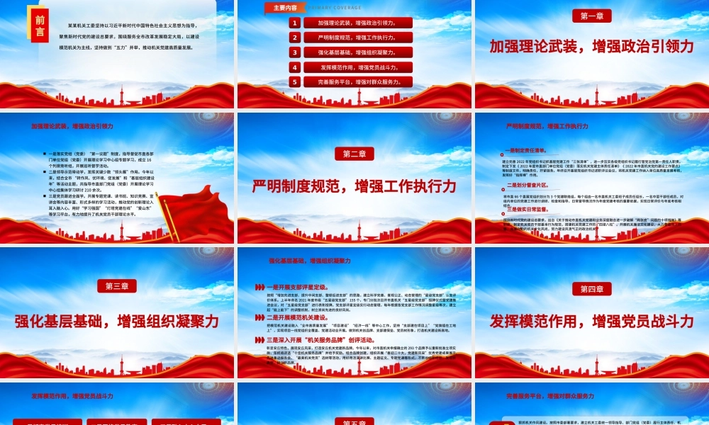 建设模范机关PPT坚持“五力”并举 抓好机关党建PPT课件（带内容）.pptx