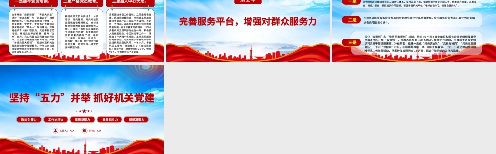 建设模范机关PPT坚持“五力”并举 抓好机关党建PPT课件（带内容）.pptx