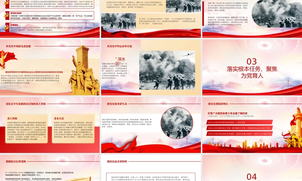 学党史强信念跟党走PPT学好党史让红色基因代代传承PPT带动广大青少年学好党史这门“必修课”PPT课件（带内容）.pptx