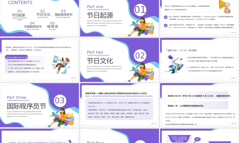 程序员节白色简约C4DPPT模板.pptx