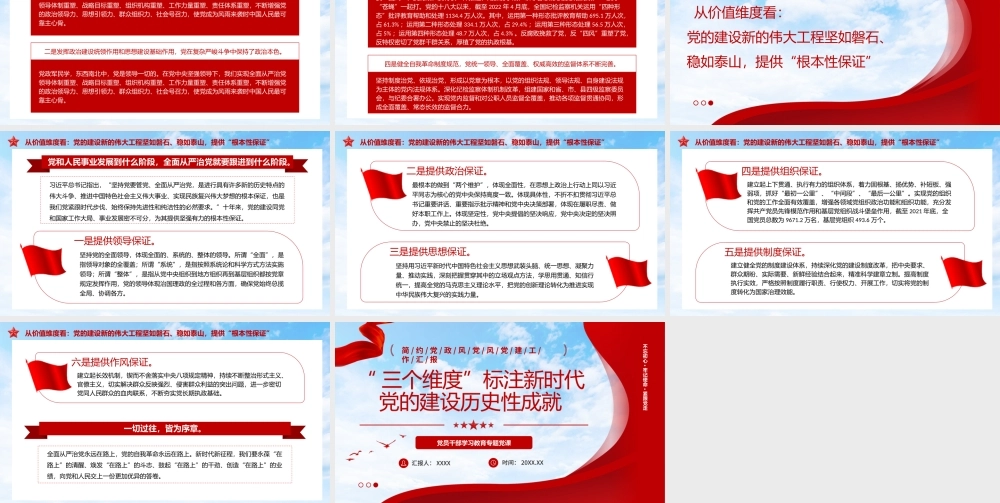 三个维度标注新时代党的建设历史性成就PPT.pptx