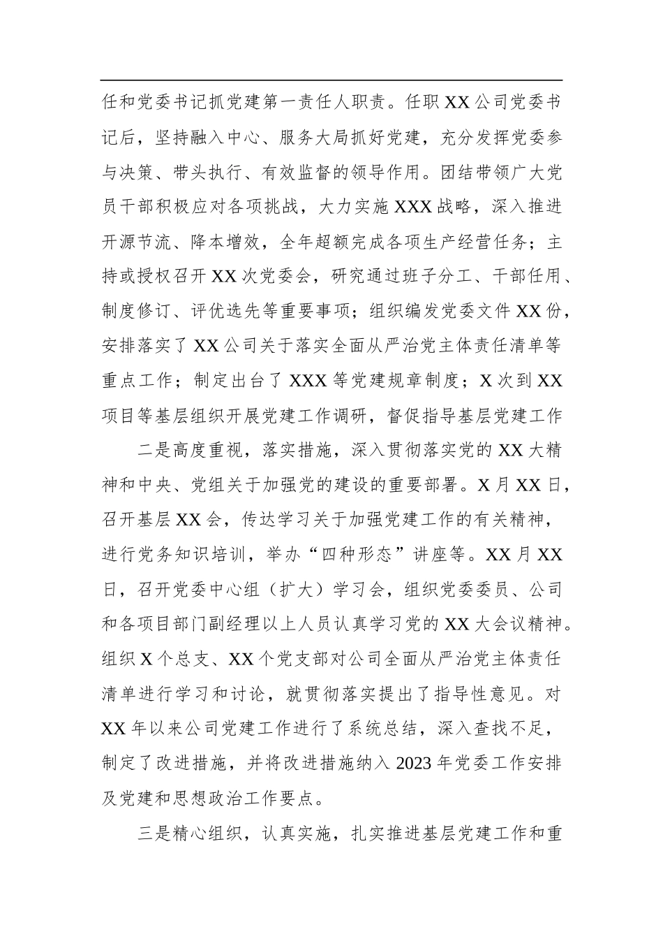2022年度公司党委书记述职述廉报告.docx_第3页
