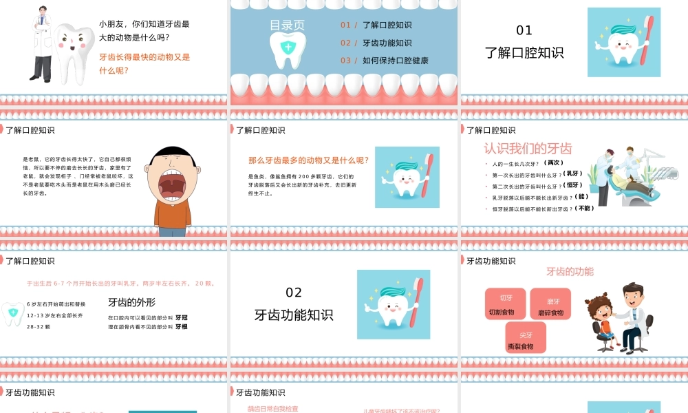 小学生口腔卫生关注口腔健康主题PPT.pptx