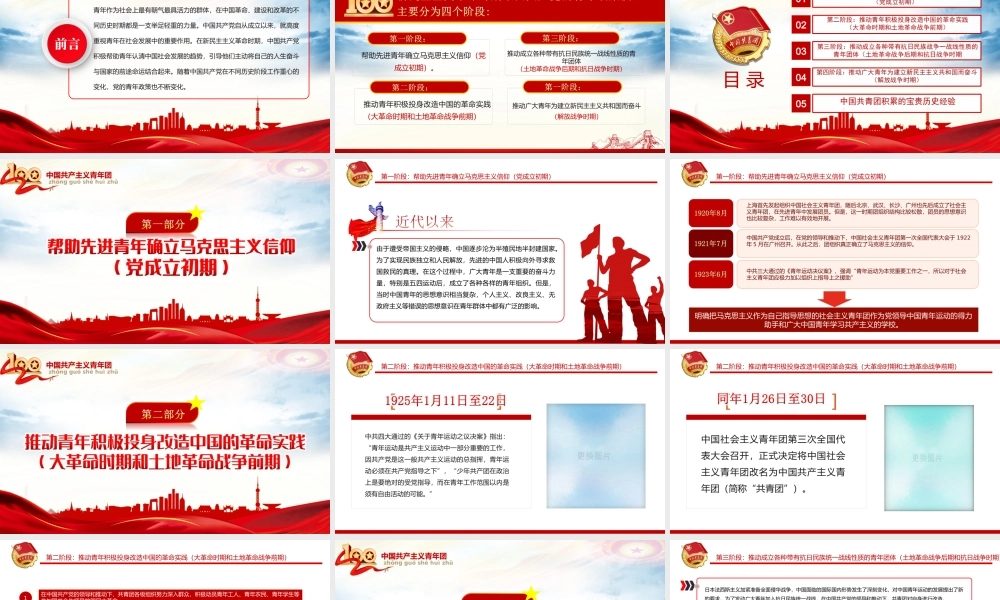 学好百年团史凝聚奋进力量-新民主主义革命时期中国共产党青年政策的演进PPT课件（带内容）.ppt
