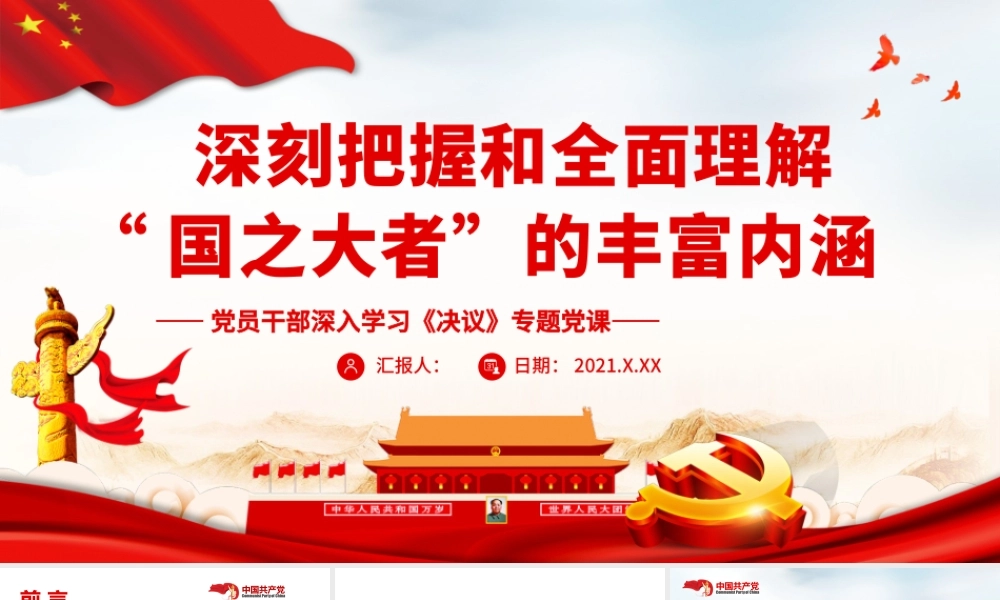 深入学习《决议》-深刻把握和全面理解“国之大者”的丰富内涵PPT课件（带内容）.pptx