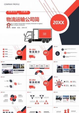 物流运输公司仓储管理简介宣传PPT模板.pptx