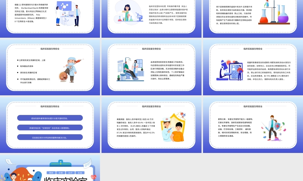 卡通风临床实验室生物安全PPT模板.pptx