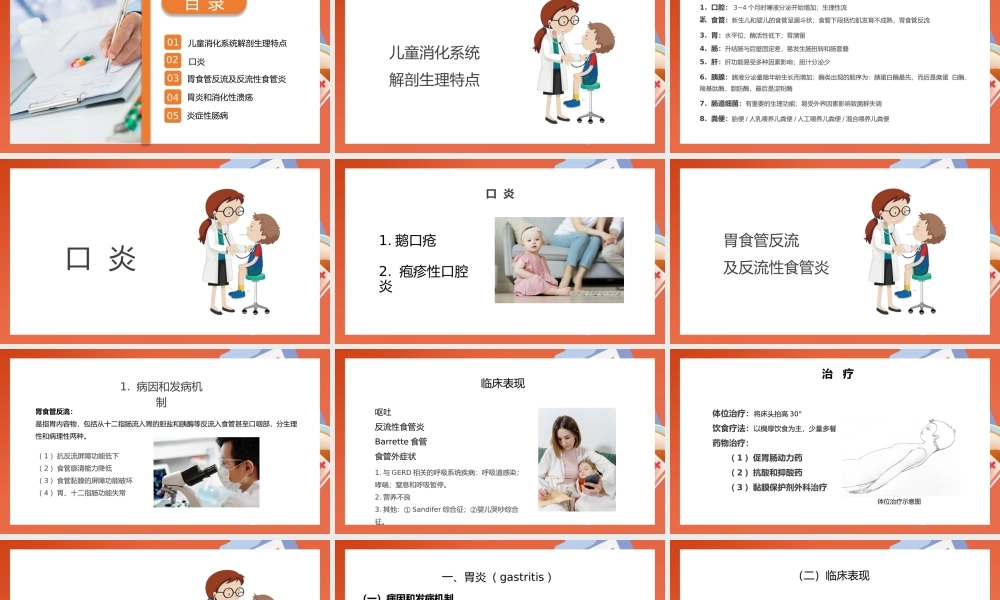 儿科消化系统疾病医疗PPT.pptx