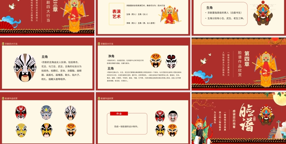 美术欣赏脸谱制作动态PPT课件（带内容）.pptx