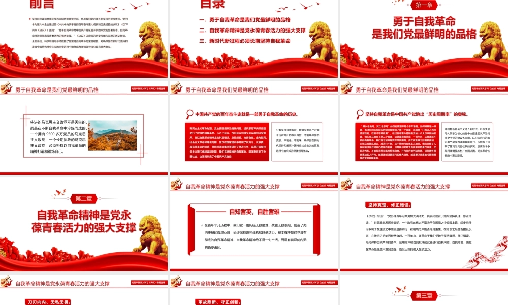 深入学习《决议》-中国共产党必须长期坚持自我革命PPT课件（附心得体会）.ppt