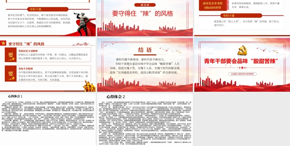 青年干部要会品味“酸甜苦辣”专题党课PPT课件（附心得体会）.pptx