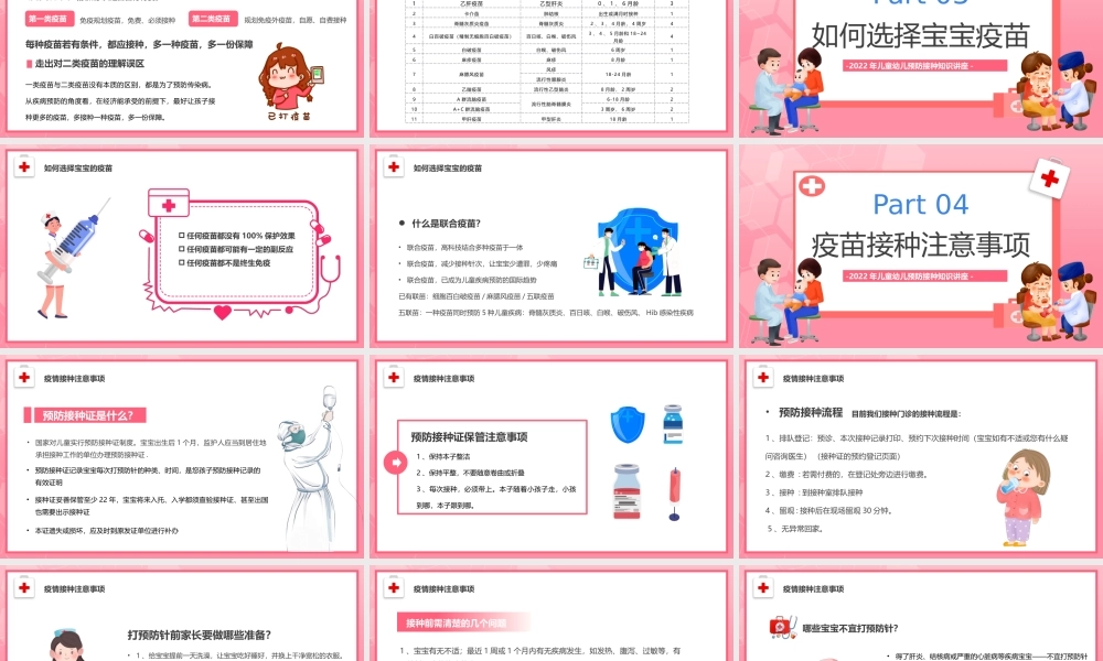 2022全国儿童预防接种宣传日儿童幼儿预防接种知识讲座PPT课件（带内容）.pptx