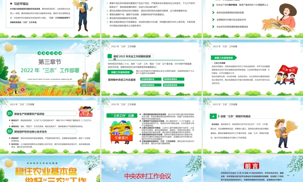 稳住农业基本盘做好三农工作PPT.pptx