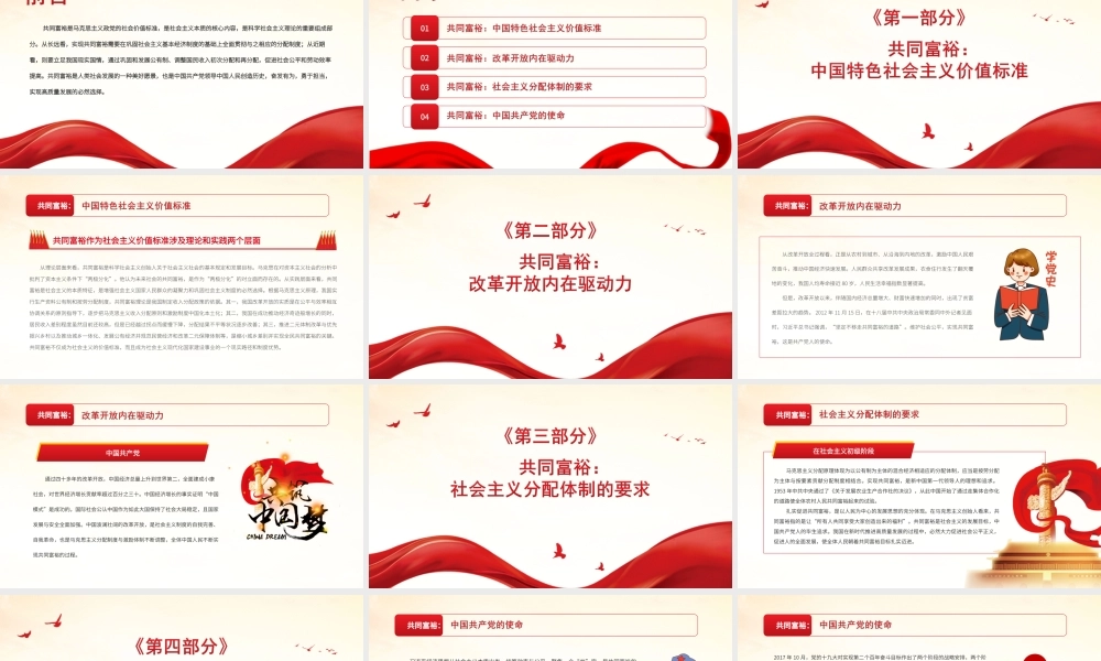 共同富裕-中国共产党人不懈的追求PPT课件（带内容）.ppt