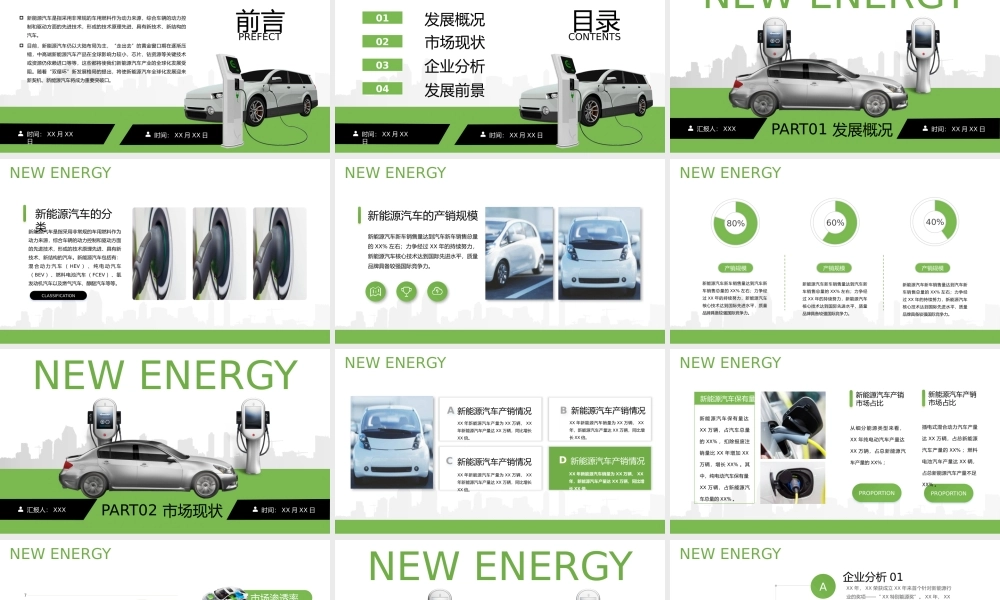 新能源汽车行业发展数据分析报告动态PPT课件（带内容）.pptx