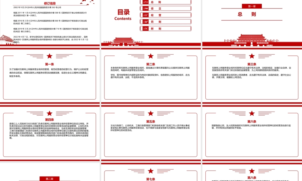 2022《互联网上网服务营业场所管理条例（2022修订）》全文学习材料PPT课件（带内容）.pptx