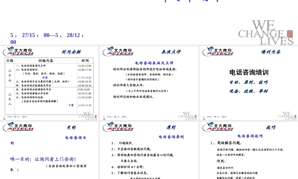 电话咨询培训资料.PPT