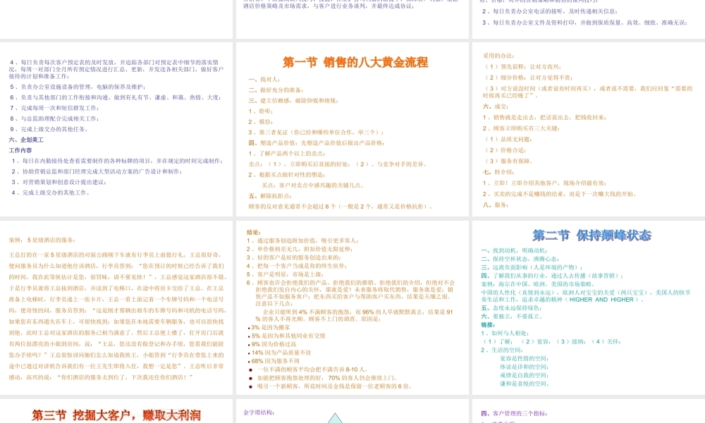 酒店销售培训课程.ppt