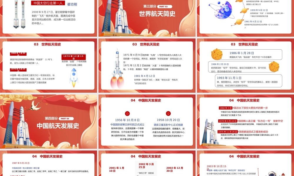 红色卡通中国航天日主题班会动态PPT模板.pptx