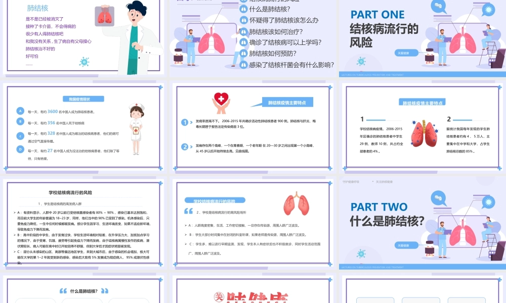 2022肺结核防治-肺结核防治知识讲座PPT课件（带内容）.pptx
