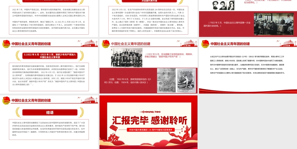 中国共青团建团100周年-中国青年运动史PPT专题团课课件（带内容）.pptx