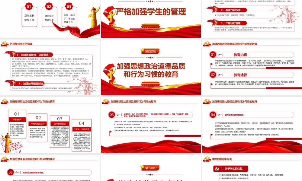 党的教育方针-提高德育质量建设良好校风培养“四有”新人教育PPT专题团课课件（带内容）.pptx